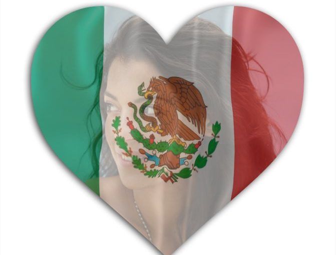Foto de perfil con bandera de México en corazón